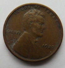 Load image into Gallery viewer, 1927 USA Lincoln One Cent Coin
