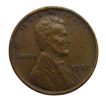 Load image into Gallery viewer, 1927 USA Lincoln One Cent Coin
