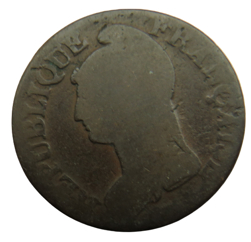 1799-1800-AA France Lan 8 5 Centimes Coin