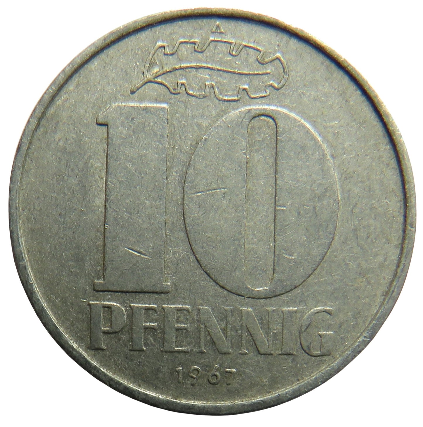 1967-A Germany 10 Pfennig Coin