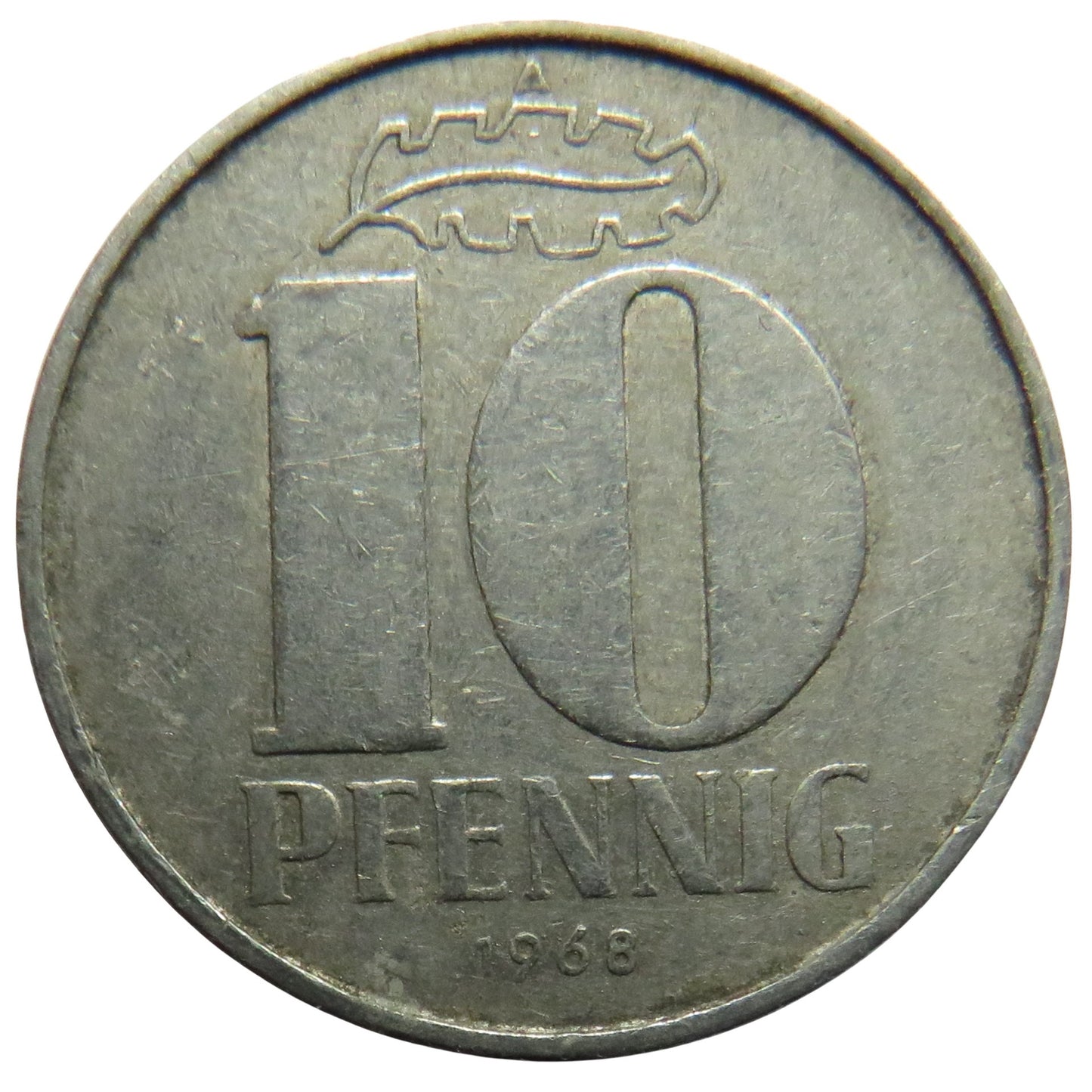 1968-A Germany 10 Pfennig Coin