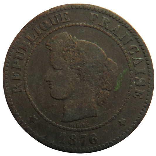 1896-A France 5 Centimes Coin