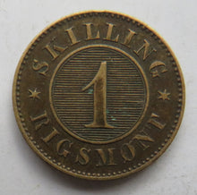 Load image into Gallery viewer, 1867 Denmark One Skilling Rigsmont Coin
