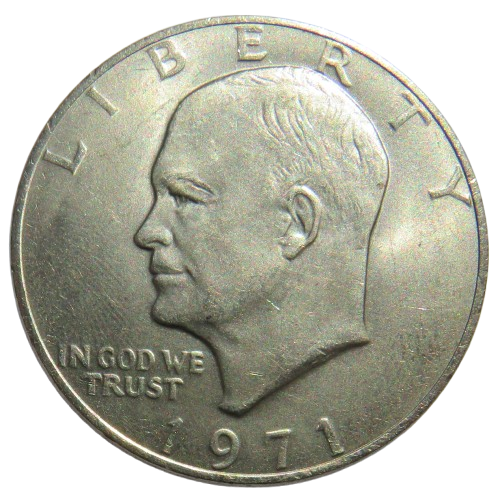 1971 USA Eisenhower $1 One Dollar Coin