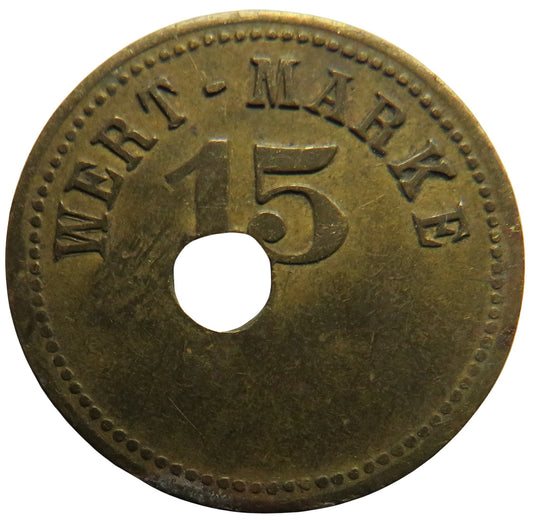 Vintage German Wert-Marke 15 Token