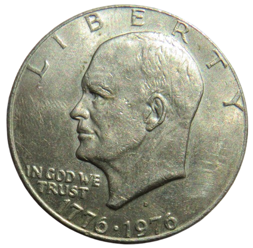 1976 USA Eisenhower $1 One Dollar Coin