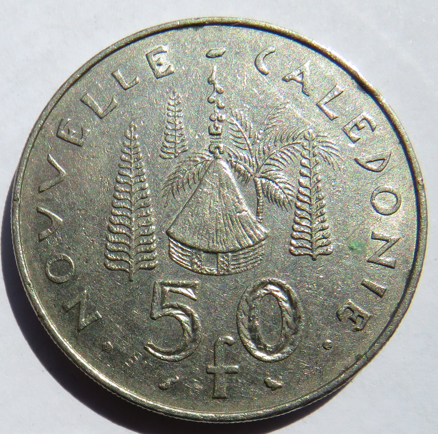 1967 New Caledonia 50 Francs Coin