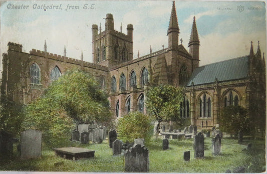 Vintage Postcard of Chester Cathedral From S.E 1903