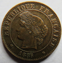 Load image into Gallery viewer, 1886-A France One Centime Coin
