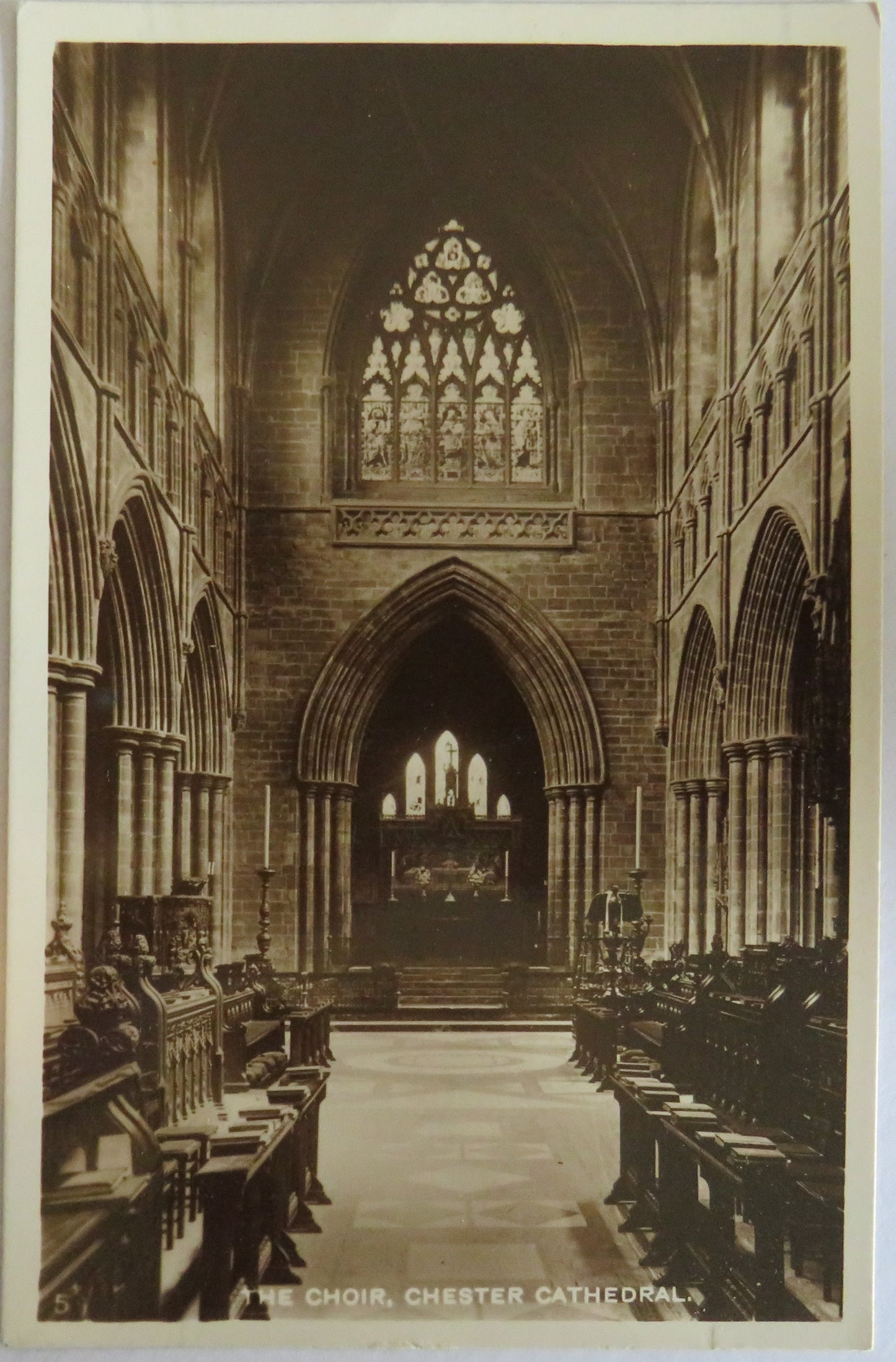 Vintage Postcard of The Choir, Chester Cathedral