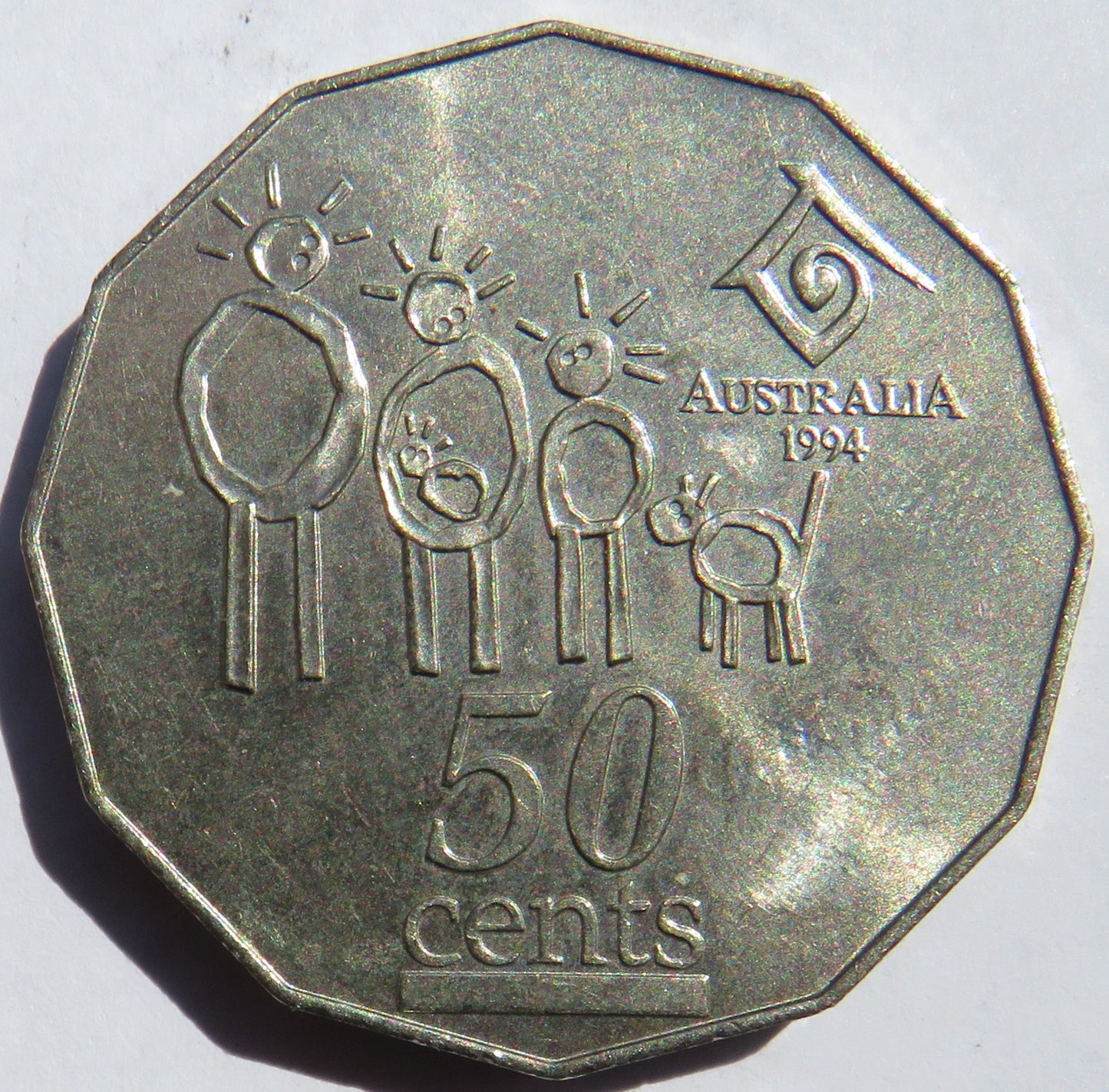 1994 Queen Elizabeth II Australia 50 Cents Coin