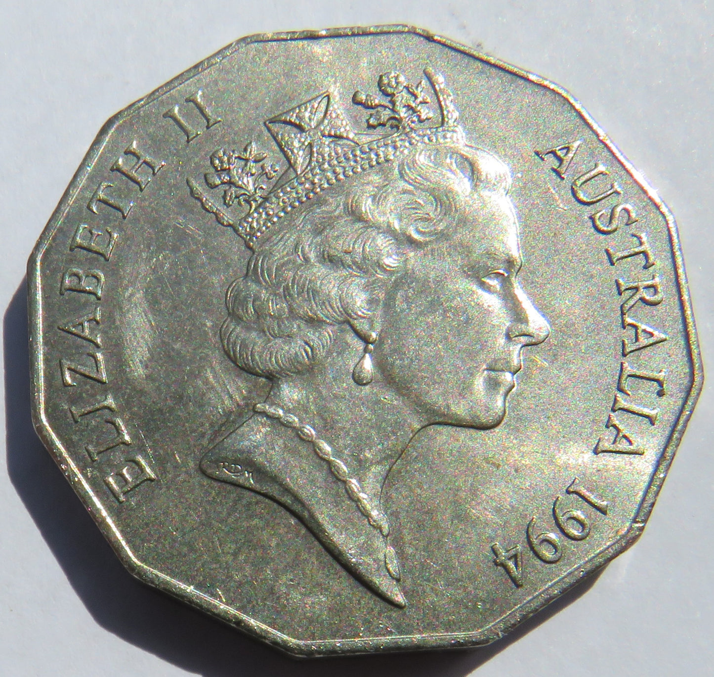 1994 Queen Elizabeth II Australia 50 Cents Coin