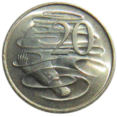 1981 Queen Elizabeth II Australia 20 Cents Coin In High Grade