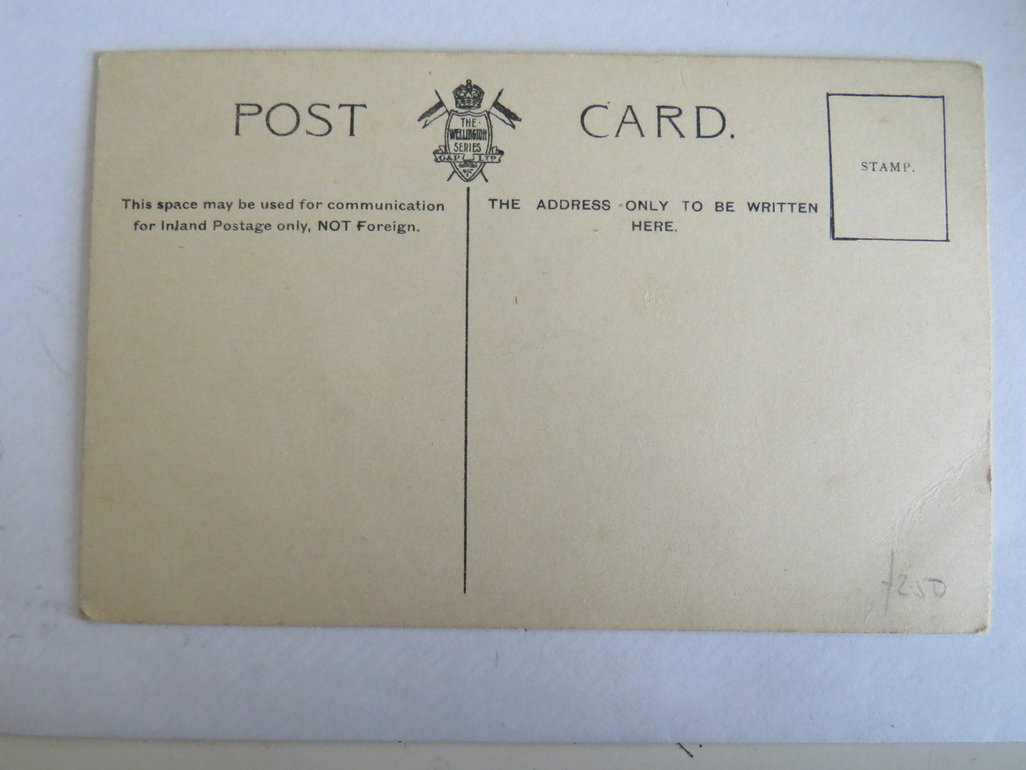 Vintage Warship Postcard of The H.M.S. "Swiftsure" Battleship