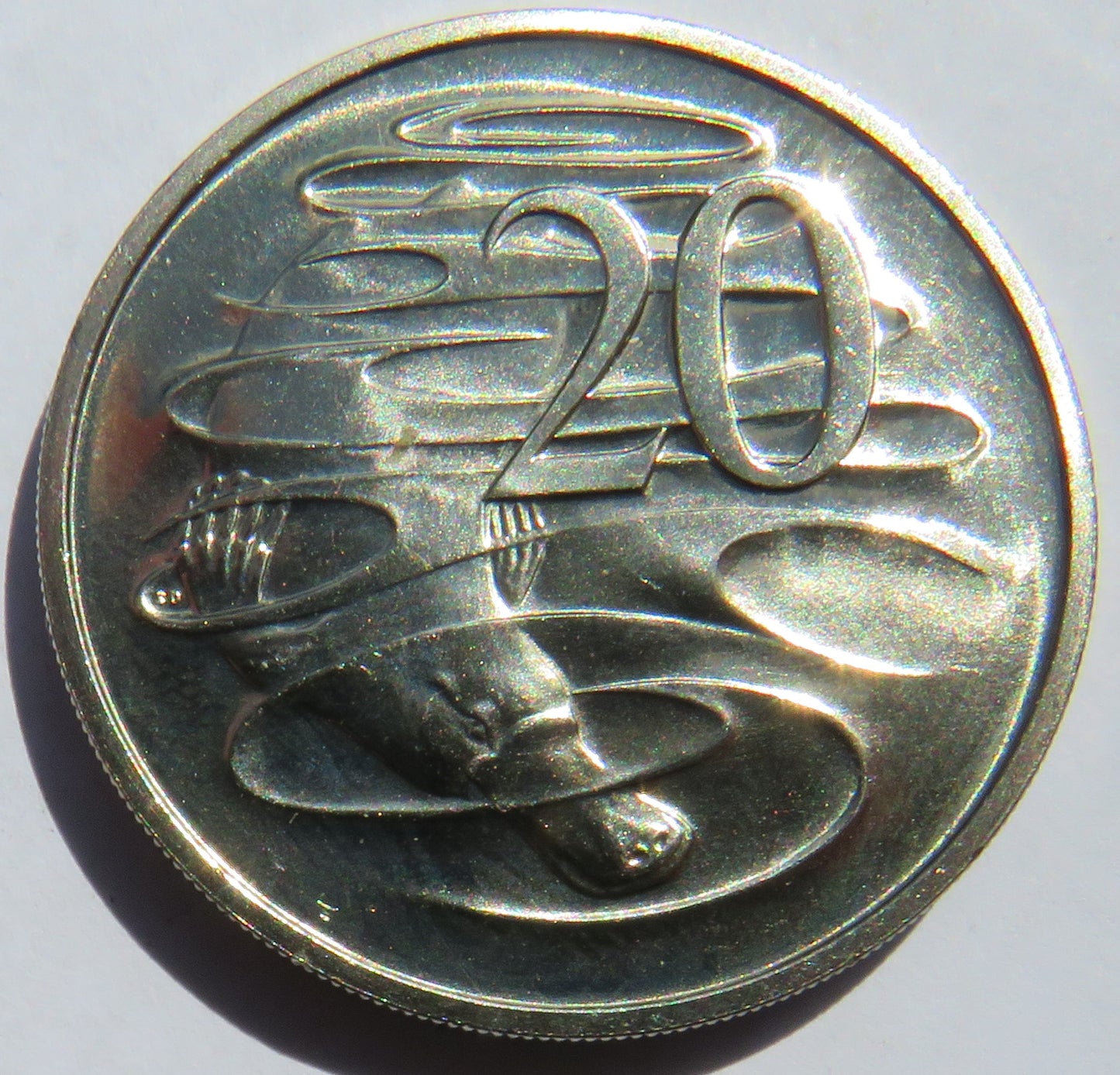 1987 Queen Elizabeth II Australia 20 Cents Coin In High Grade