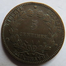 Load image into Gallery viewer, 1897-A France 5 Centimes Coin
