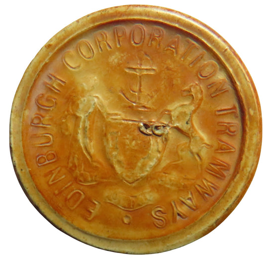 Edinburgh Corporation Tramways One Penny Plastic Token