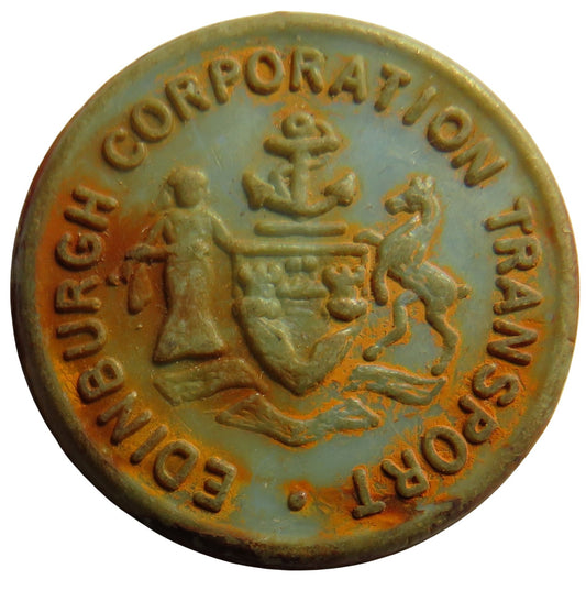 Edinburgh Corporation Transport One Penny Plastic Token