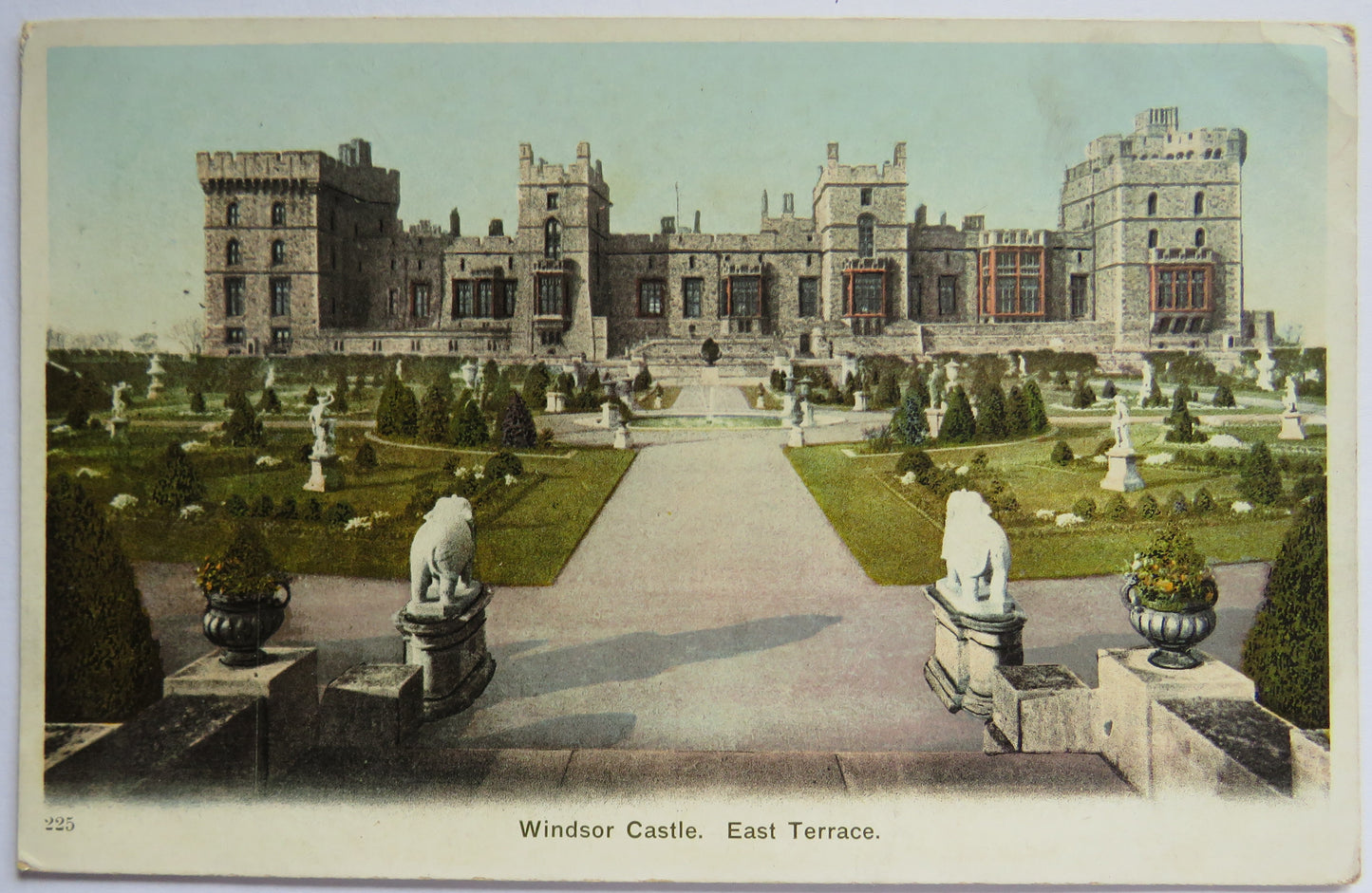 Vintage Postcard of Windor Castle, East Terrace, 1904