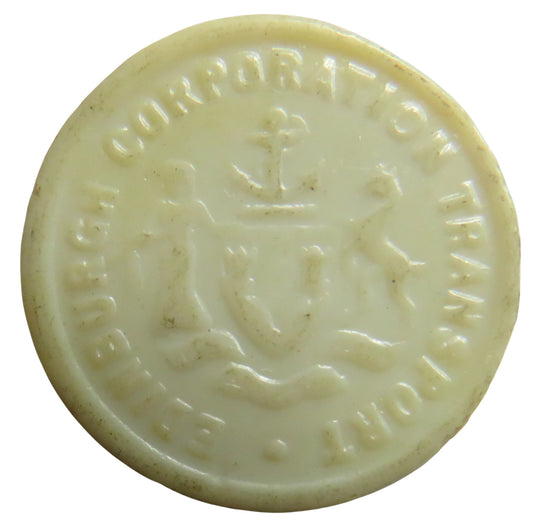Edinburgh Corporation Transport One Penny Plastic Token