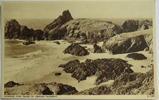 Vintage Postcard of Kynance Cove (Gems of Cornish Scenery)