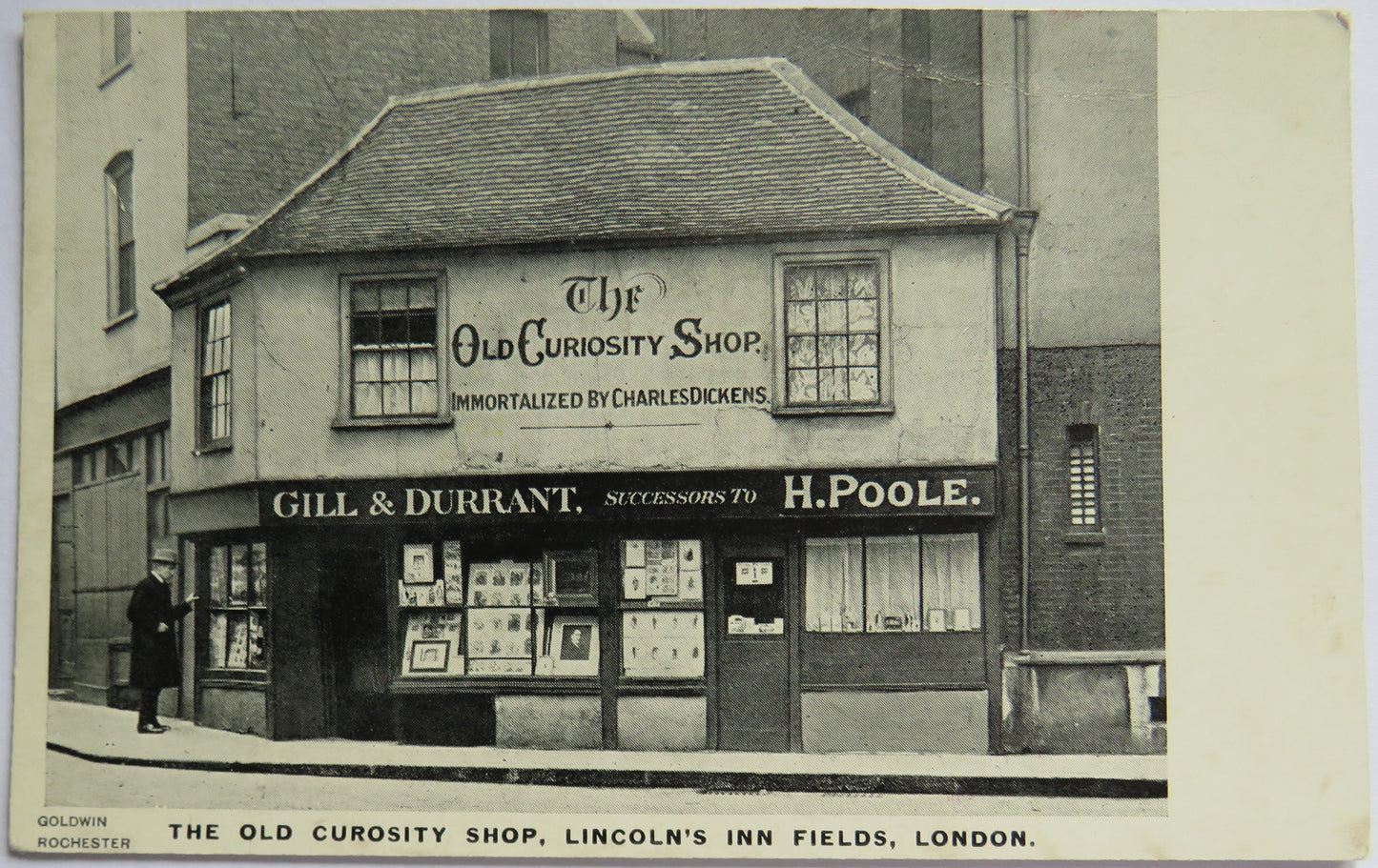 Vintage Postcard of The Old Curosity Shop, Lincoln's Inn Fields, London