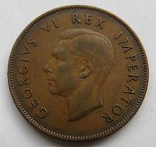 Load image into Gallery viewer, 1942 King George VI South Africa One Penny Coin
