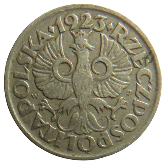 1923 Poland 10 Groszy Coin