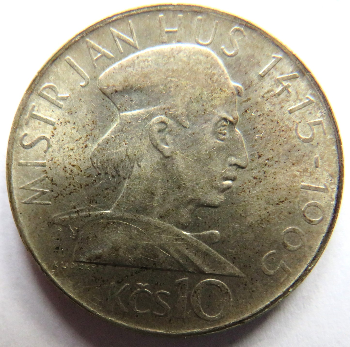 1965 Czechoslovakia Silver 10 Korun Coin