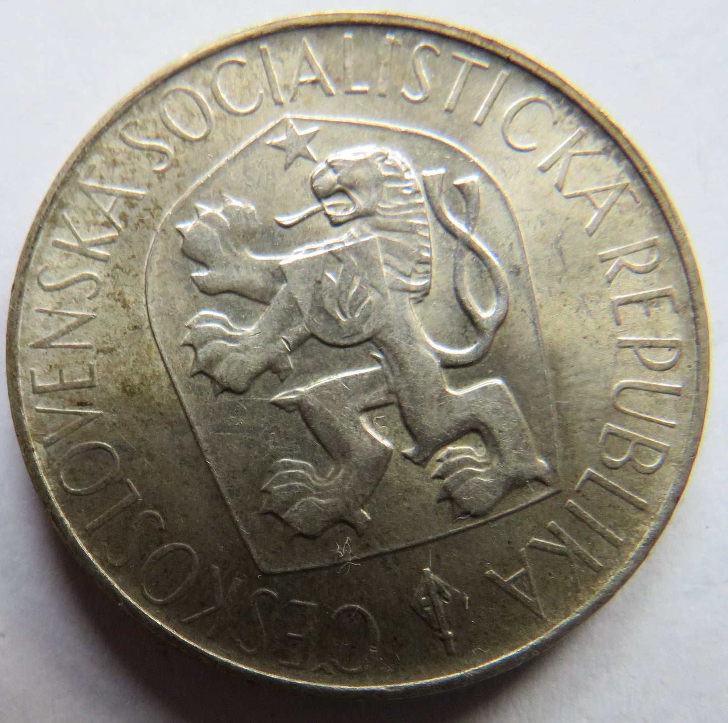 1965 Czechoslovakia Silver 10 Korun Coin