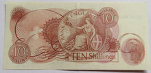 Load image into Gallery viewer, C.1967 Bank of England 10 Shillings Banknote J.S. Fforde
