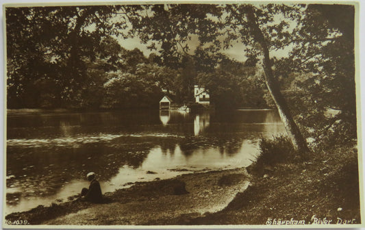 Vintage Postcard of Sharpham, River Dart