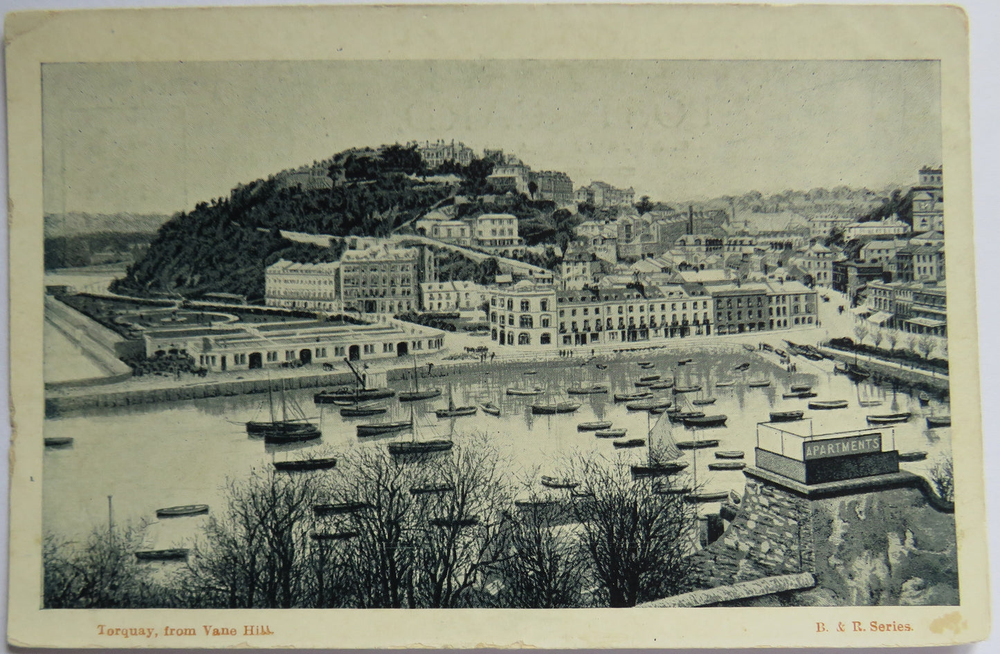 Vintage Postcard of Torquay from Vane Hill