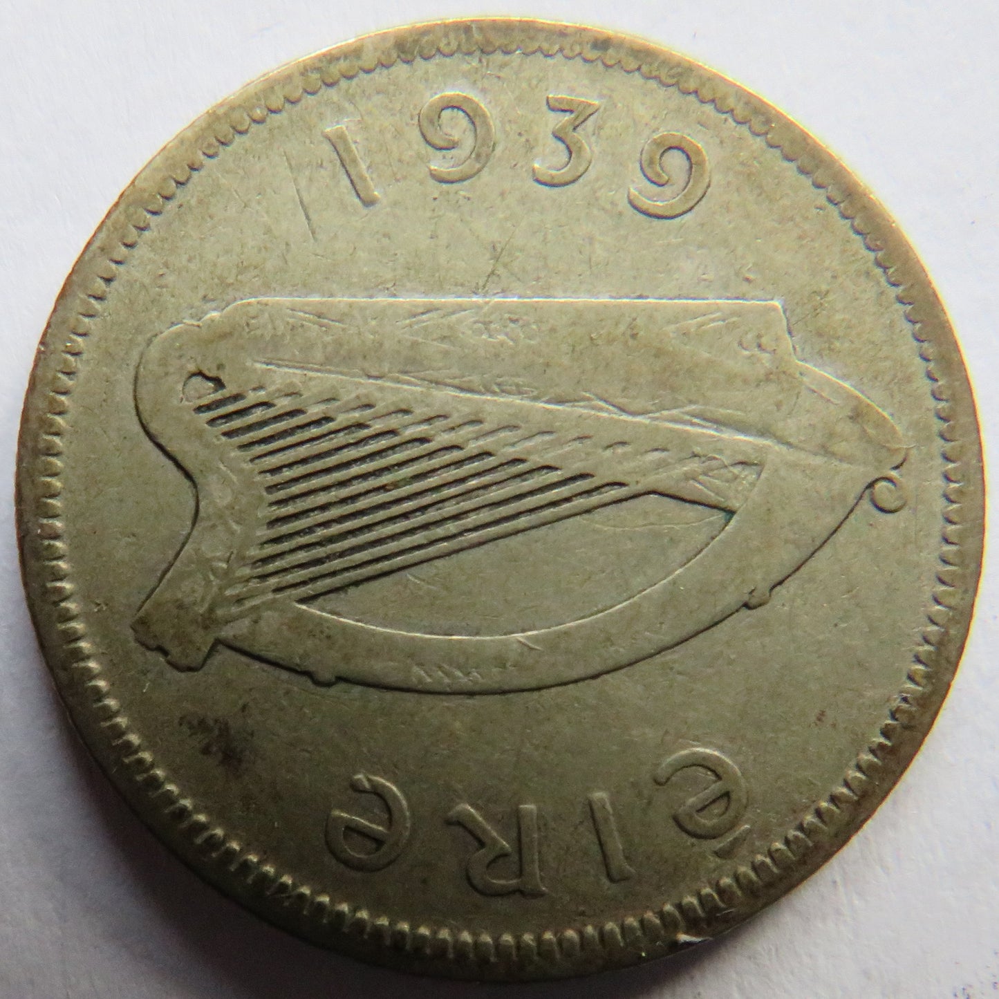 1939 Ireland Silver One Shilling Coin