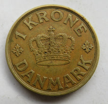 Load image into Gallery viewer, 1934 Denmark One Krone Coin
