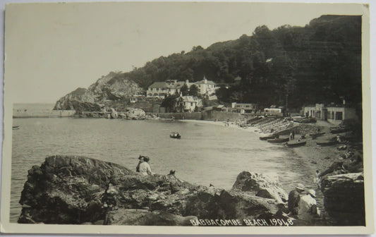 Vintage Postcard of Babbacombe Beach, 1958