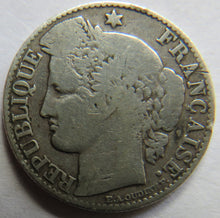 Load image into Gallery viewer, 1895 France Silver 50 Centimes Coin
