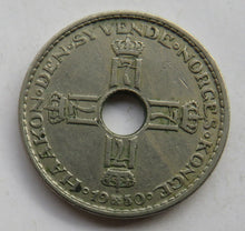 Load image into Gallery viewer, 1950 Norway One Krone Coin
