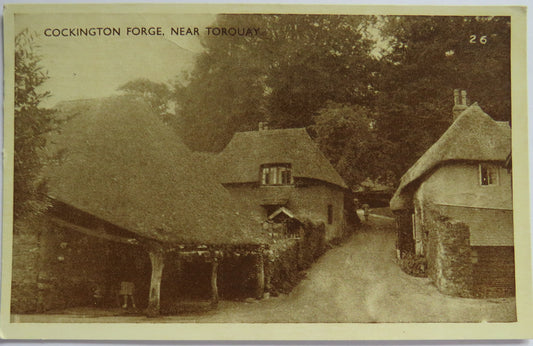 Vintage Postcard of Cockington Forge, Near Torquay, 1930
