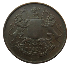 Load image into Gallery viewer, 1833 India-British Bombay Presidency 1/4 Quarter Anna Coin
