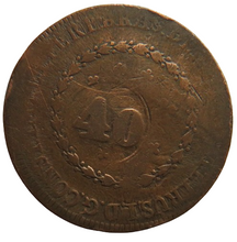 Load image into Gallery viewer, 19thC Brazil 40 Reis Coin
