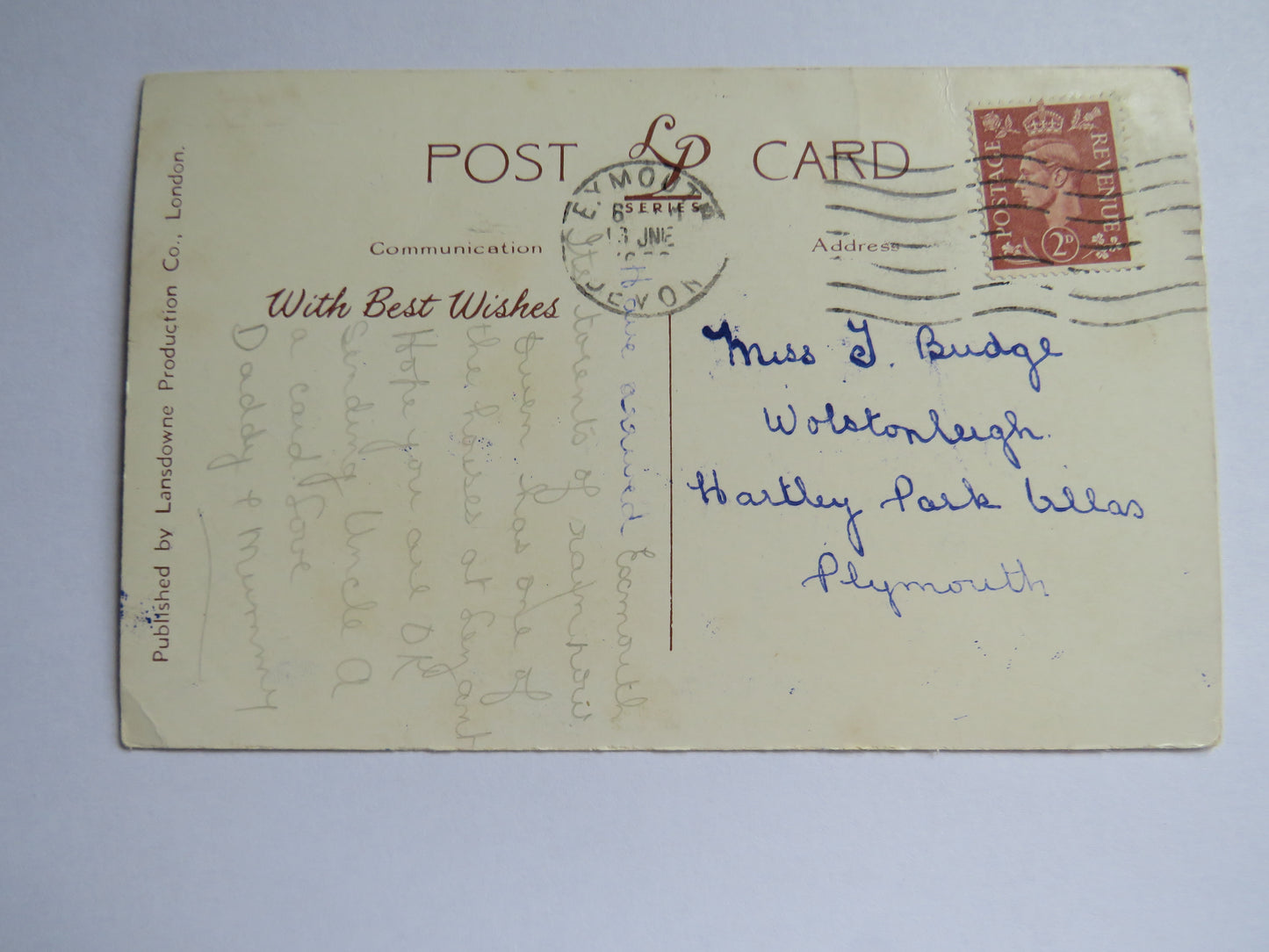 Vintage Postcard of Exeter Cathedral, West Front