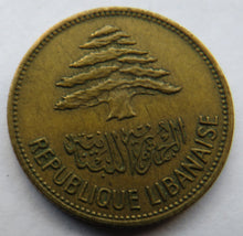 Load image into Gallery viewer, 1961 Lebanon 25 Piastres Coin
