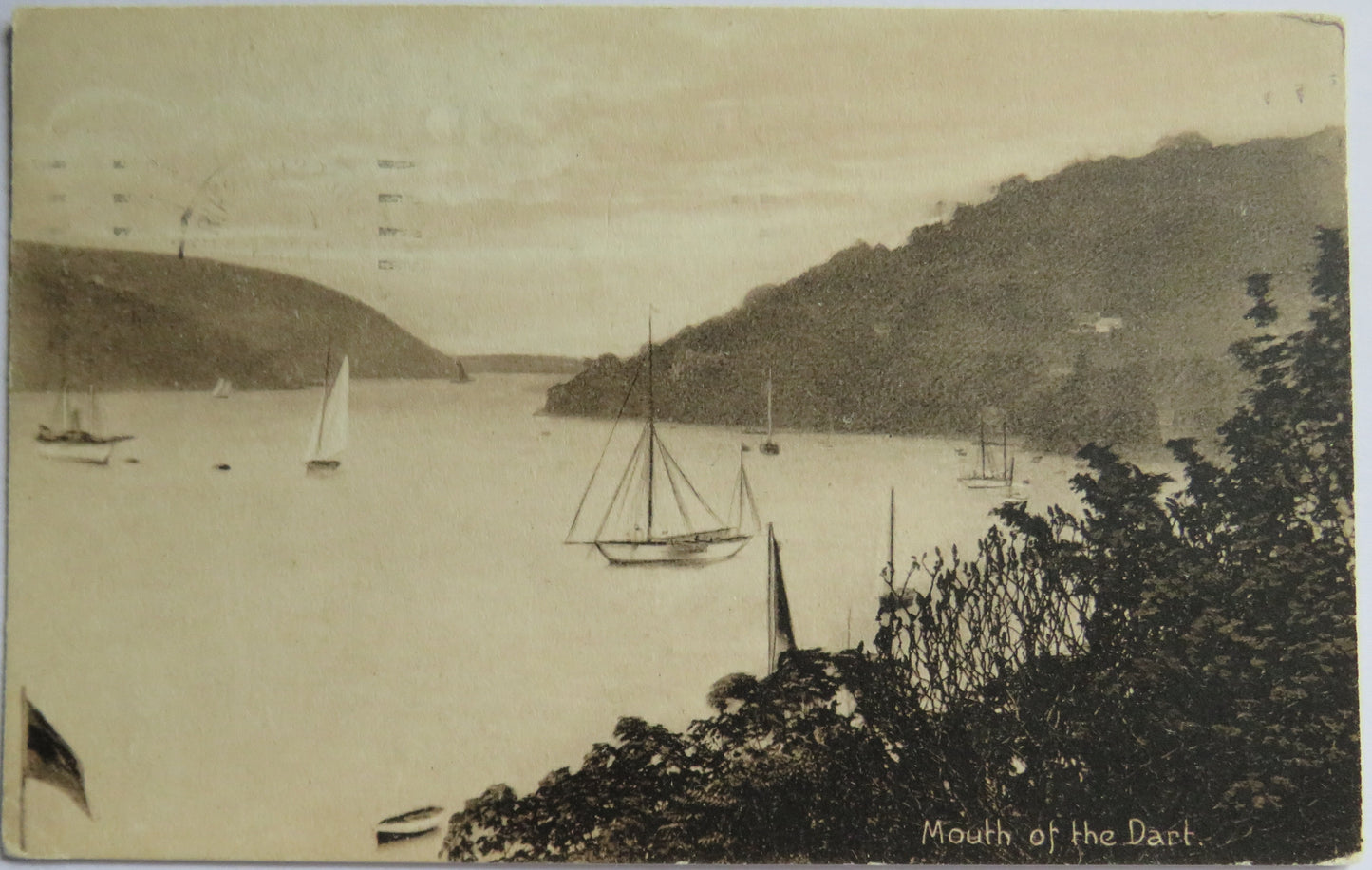 Vintage Postcard of Mouth of the Dart