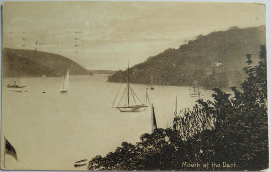 Vintage Postcard of Mouth of the Dart