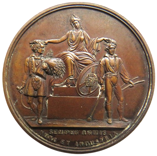 Antique Agricultural Society of Scotland Medal 1896 Highland Cow Kintra