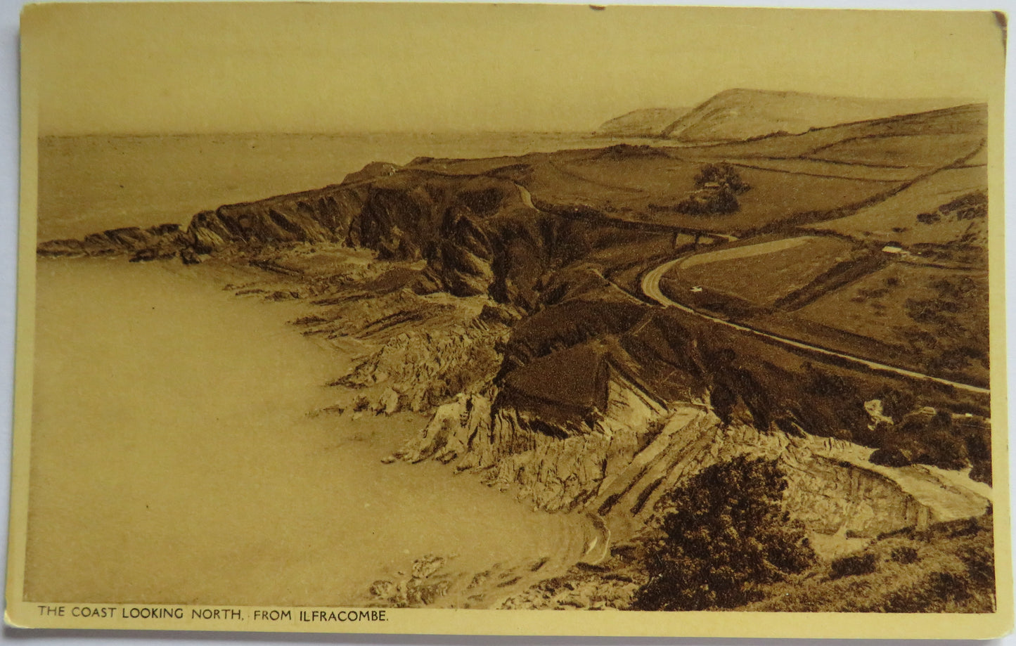 Vintage Postcard of The Coast Looking North from Ilfracombe
