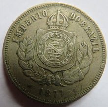 Load image into Gallery viewer, 1877 Brazil 200 Reis Coin
