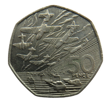 Load image into Gallery viewer, 1994 Great Britain 50p Fifty Pence Coin - D-Day Landing
