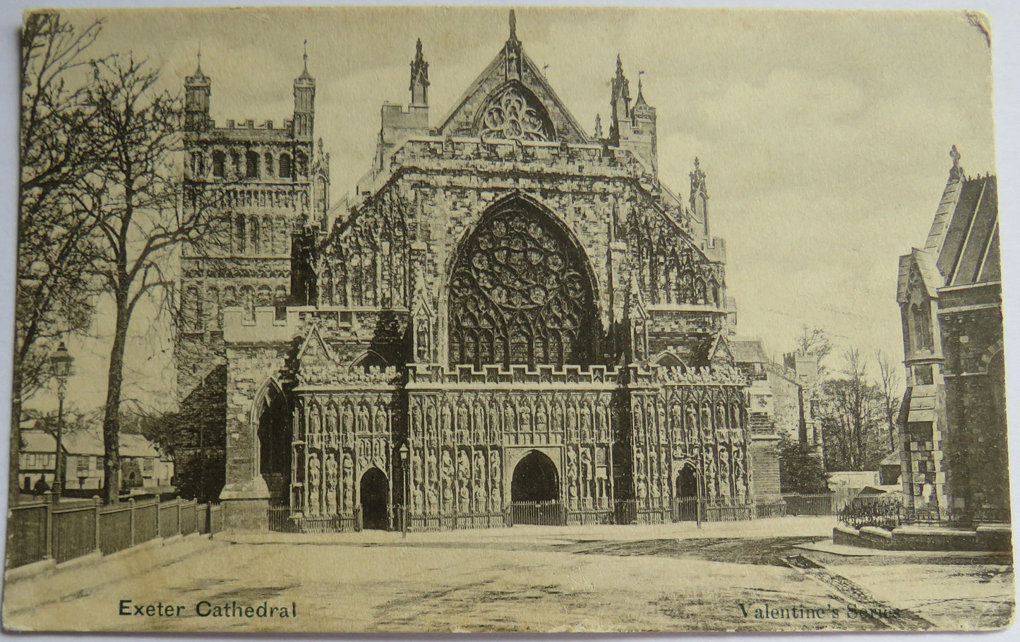 Vintage Postcard of Exeter Cathedral, 1904